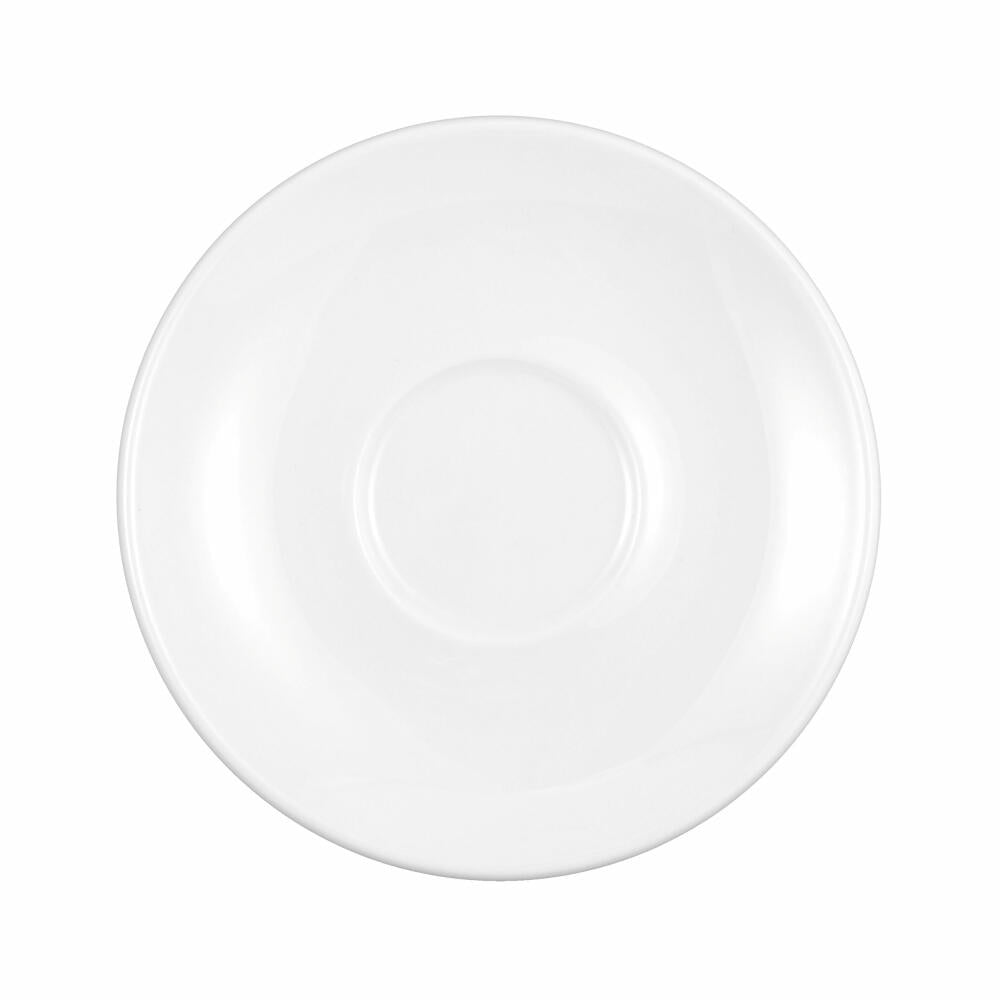 Seltmann Weiden Modern Life saucer, for espresso cup, underplate, porcelain, white, Ø 12.7 cm, 001.657583