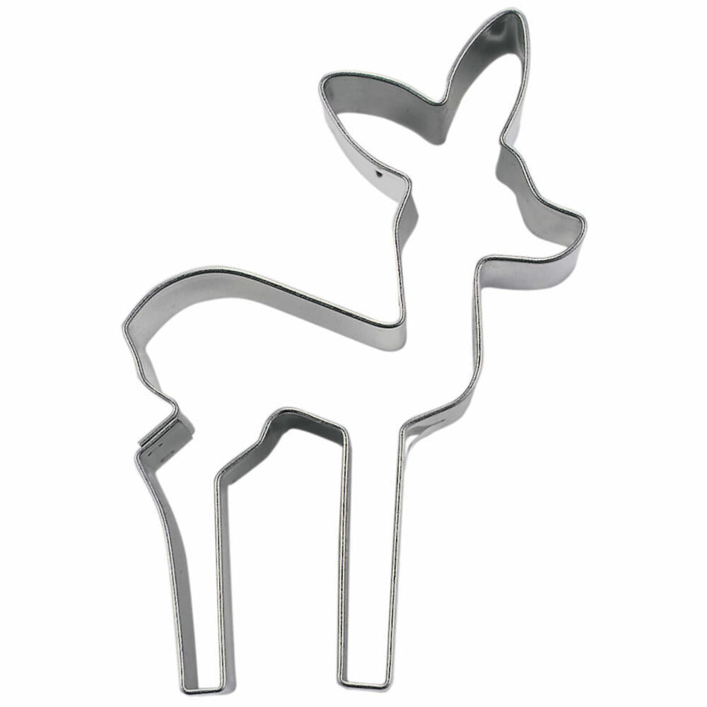 Städter cookie cutter fawn, cookie cutter, cookie mold, biscuit, cookies, stainless steel, 7.5 cm, 076211