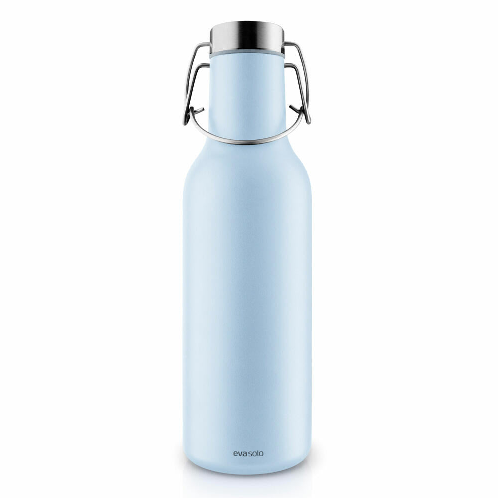 Eva Solo Cool Isolierflasche Soft Blue, Flasche, Isoflasche, Edelstahl, Kunststoff, Silikon, Hellblau, 700 ml, 567096