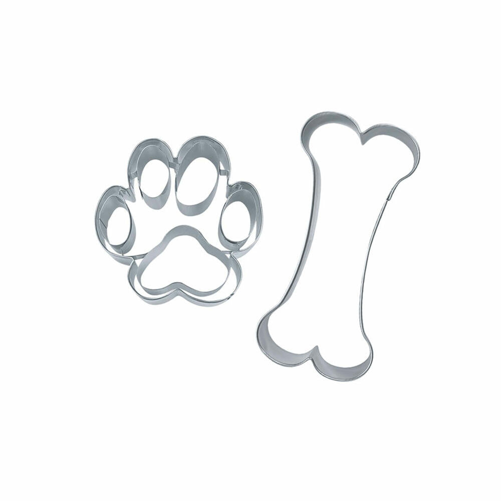 Städter Ausstecher Hundesnack Set, 2-tlg., Ausstechform, Plätzchenform, Keks, Plätzchen, Edelstahl, 066137