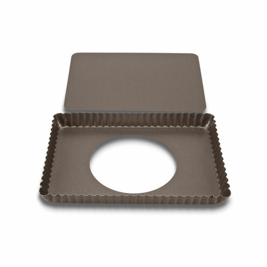 Städter Perfect Tart Pan Rectangular, with Removable Bottom, Cake Pan, Baking Pan, Cake Baking Pan, Metal, 29 x 20 cm, 627291