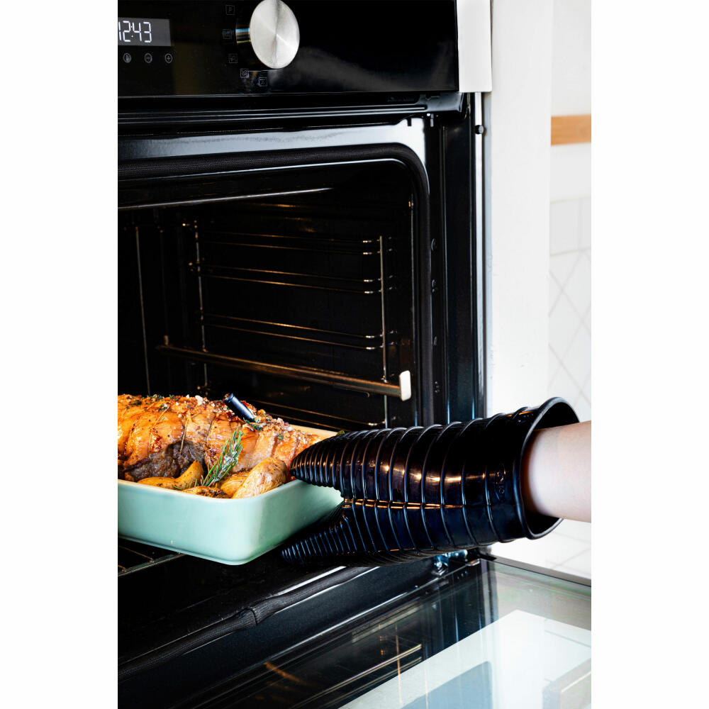 Mastrad Kitchen Glove Orka Flex, Oven Glove, Silicone, Black, One-Size, F81601