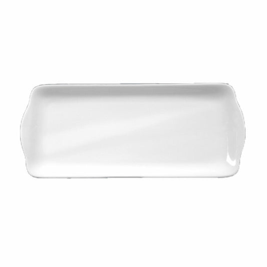 Seltmann Weiden Compact Kuchenplatte Eckig, Platte, Servierplatte, Servierteller, Porzellan, 35 cm, 001.467665