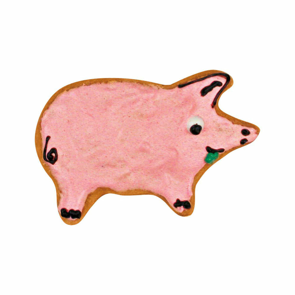 Städter cookie cutter pig, cookie cutter, cookie mold, biscuit, cookies, stainless steel, 8.5 cm, 070073