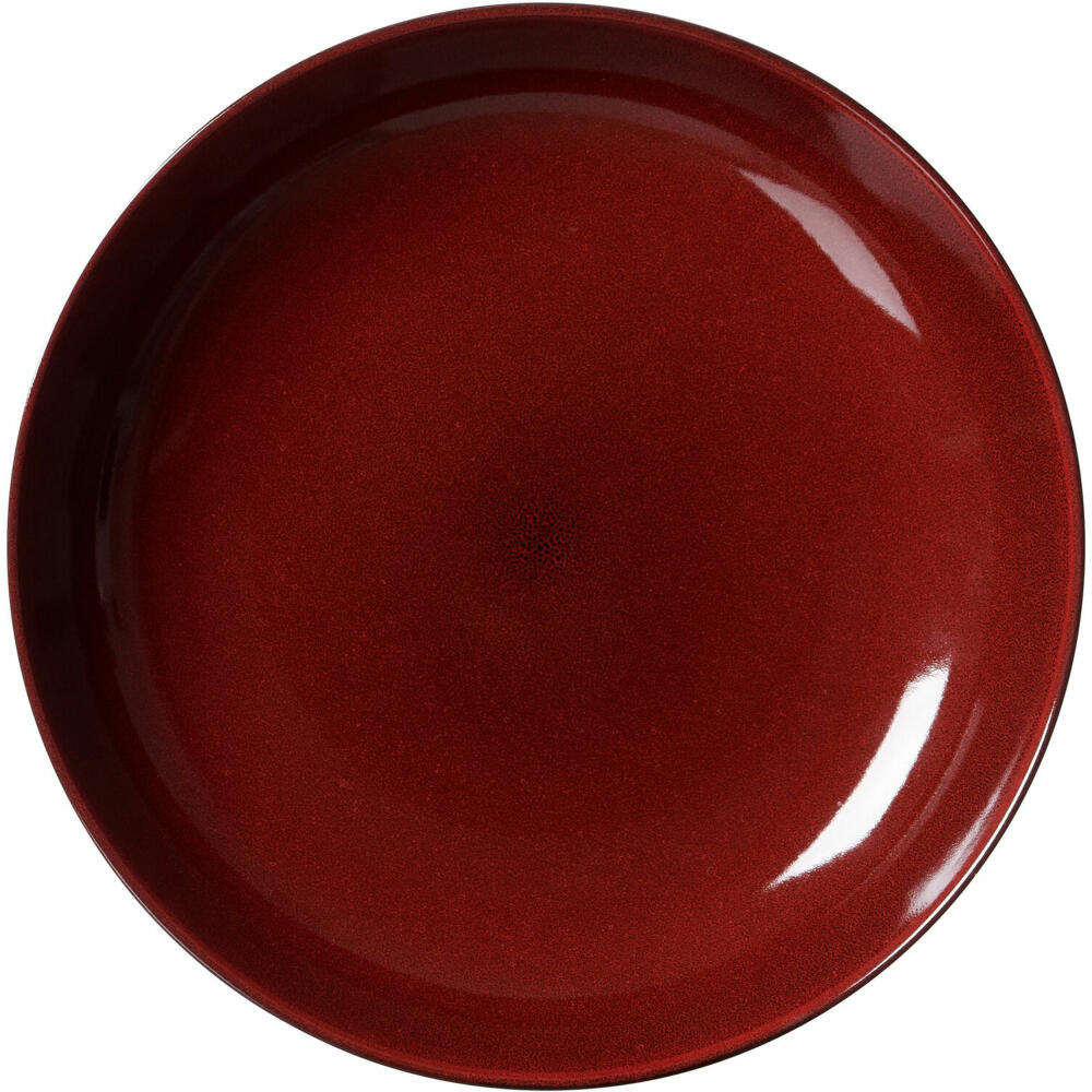 Ritzenhoff &amp; Breker Gambia soup plate, pasta plate, deep plate, stoneware, red, Ø 23 cm, 419955