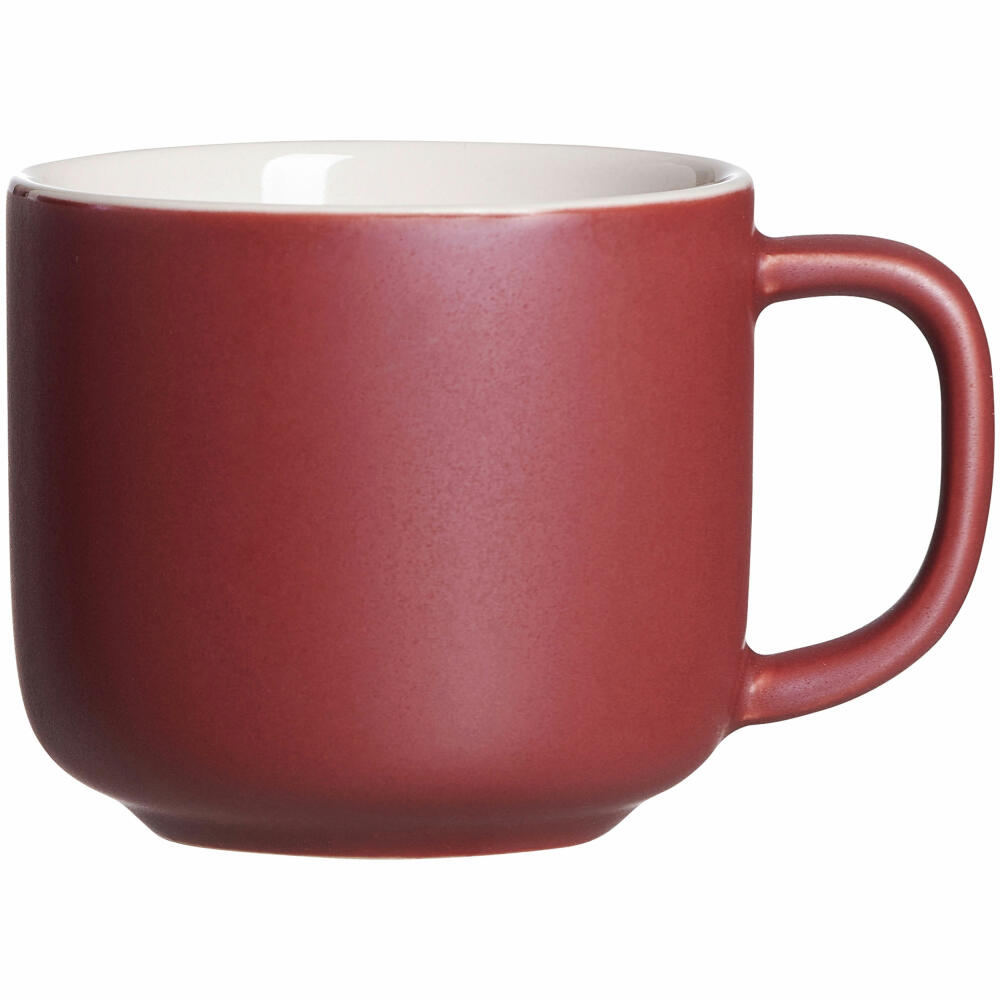 Ritzenhoff & Breker Kaffeetasse Jasper, Teetasse, Kaffee Tasse, Becher, Steinzeug, Berry / Beere, 240 ml, 420326