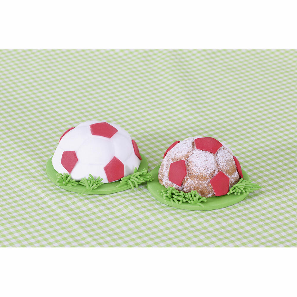 Städter motif baking pan Pepe the football mini, set of 2, baking pan, cake pan, metal, Ø 8.5 cm, 614055