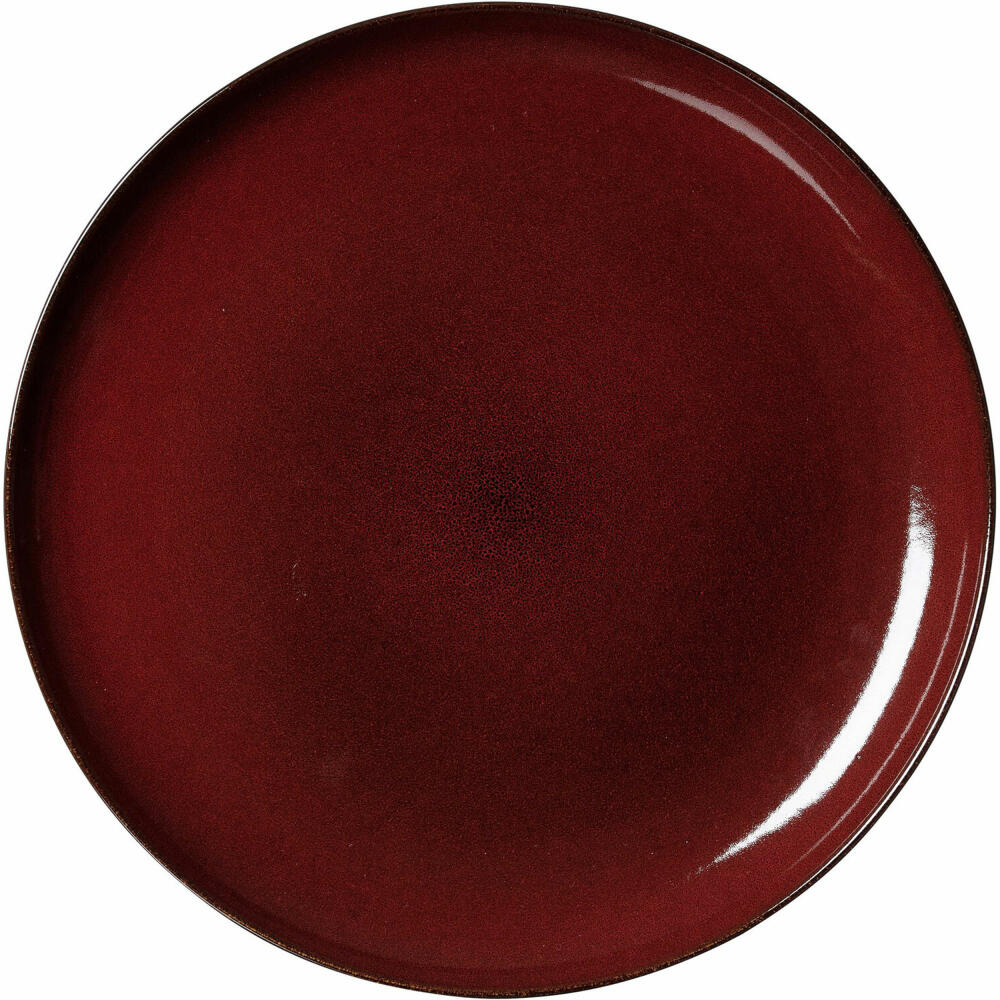 Ritzenhoff &amp; Breker Gambia plate large, dinner plate, stoneware, red, Ø 27.5 cm, 419948