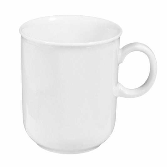 Seltmann Weiden Compact Becher, Kaffeebecher, Teetasse, Tasse, Porzellan, Weiß, 250 ml, 001.477053