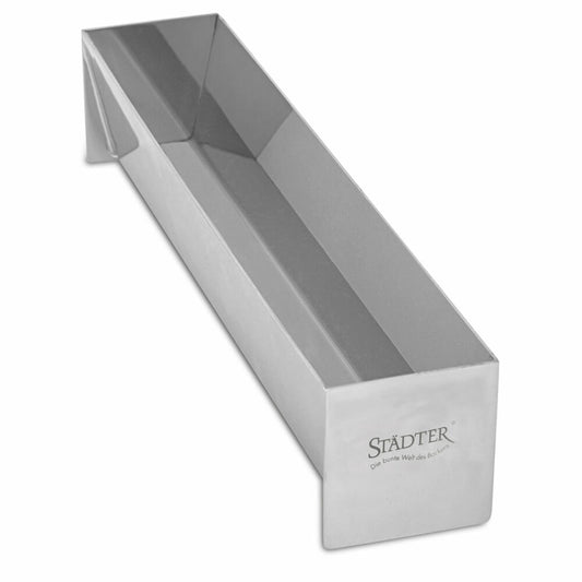 Städter pie and terrine mold trapezoid, pie mold, parfaits, terrines, mold, stainless steel, 30 x 6 cm, 622081