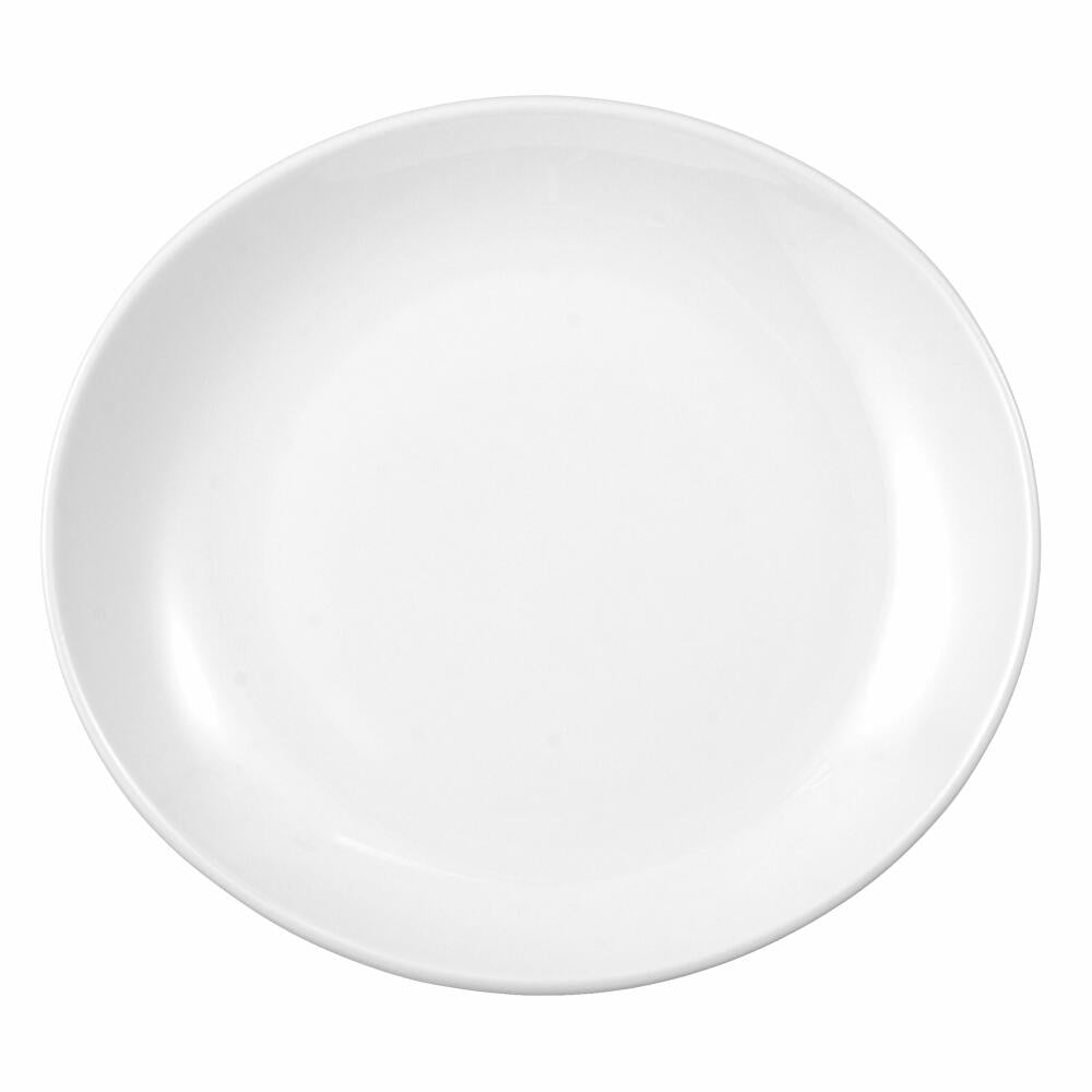 Seltmann Weiden Modern Life Plate Oval, Dinner Plate, Porcelain, White, 26.9 x 24.6 cm, 001.657567