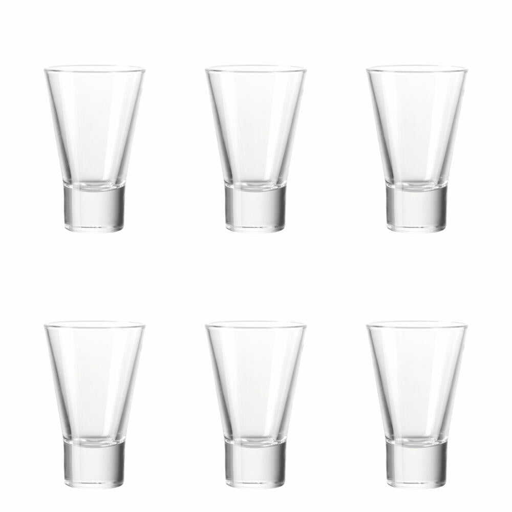 Leonardo Gilli Avernabecher 6er Set, Schnapsglas, Pinnchen, Shotglas, Glas, 150 ml, 86584