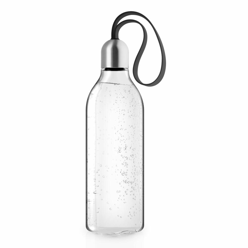 Eva Solo Backpack Trinkflasche Black, Flasche, Kunststoff, Silikon, Edelstahl, Schwarz, 500 ml, 505010