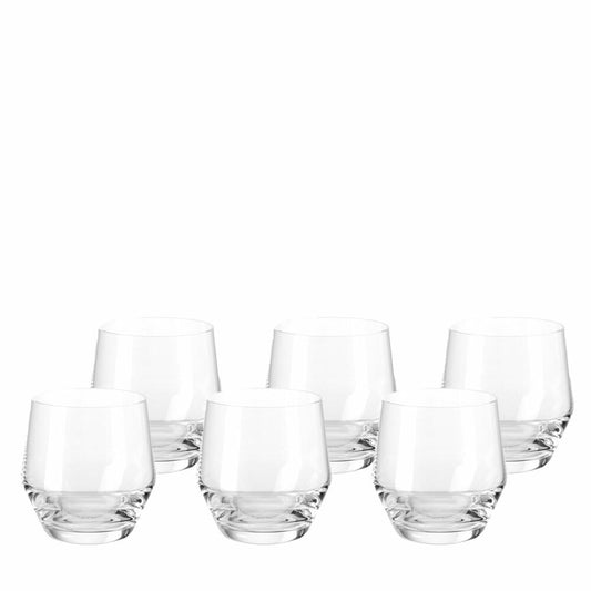 Leonardo Puccini Mug Set of 6, Small, Drinking Cup, Water Cup, Drinking Glass, Glass, 310 ml, 69557