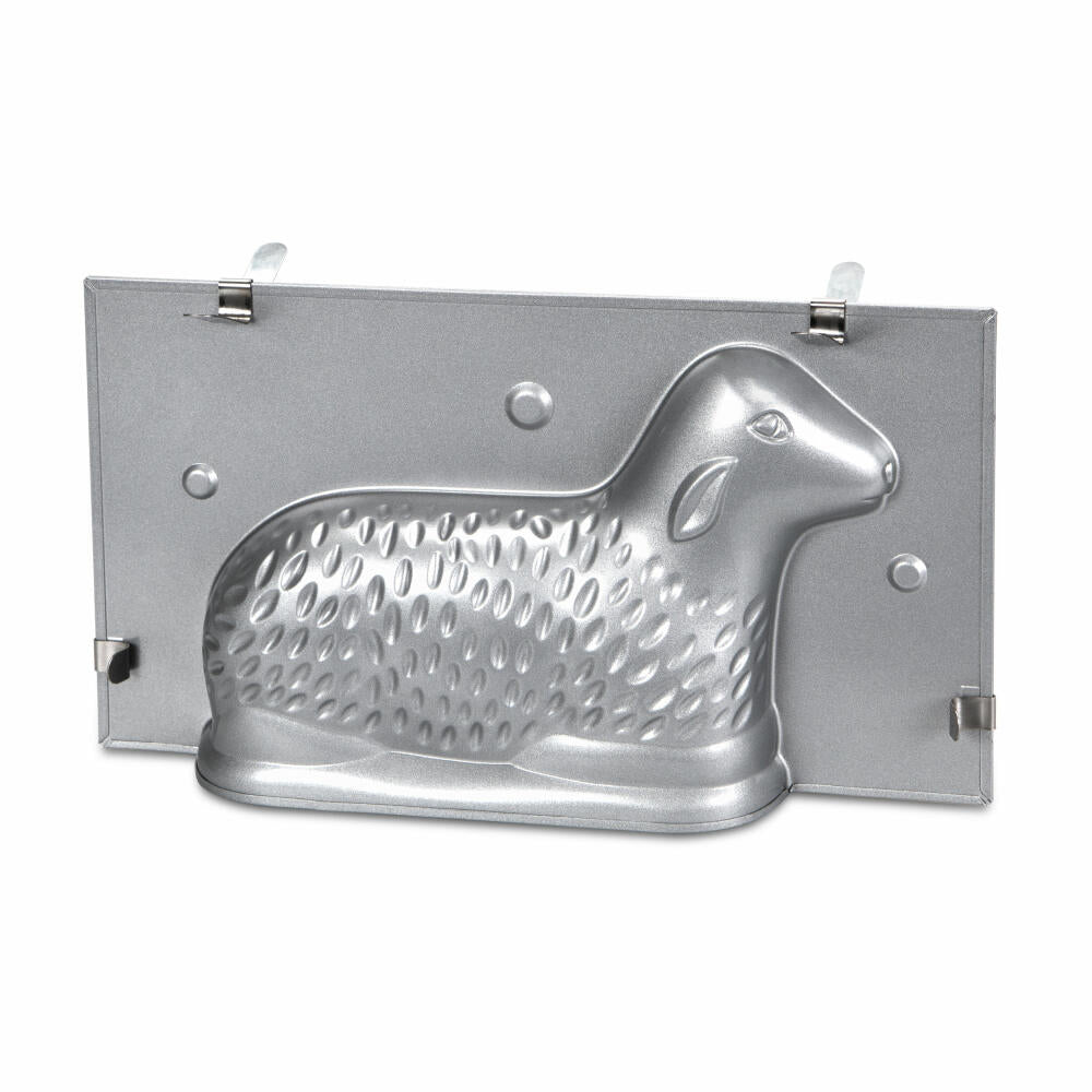 Städter Easter Lamb 2-piece We-Love-Baking, Lamb Baking Pan, Metal, Silver-colored, 27.5 x 15 x 7 cm, 661776