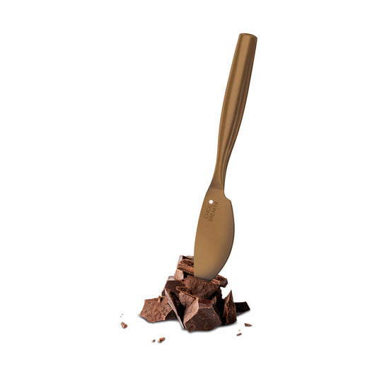 Boska Chocowares Choco Breaker Schokoladenmesser, Schneidemesser für Schokolade, Edelstahl, Schokoladen-Gold, 21 cm, 320415