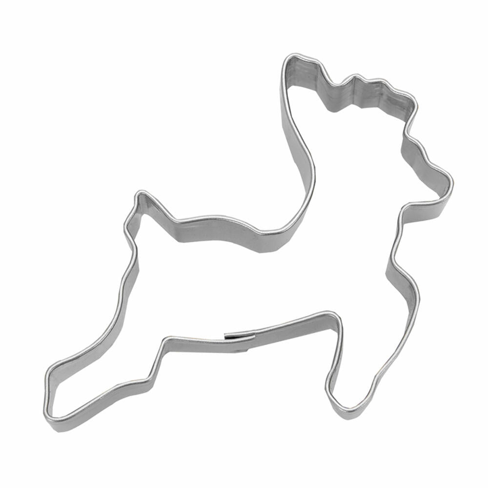 Städter cookie cutter deer / reindeer, cookie cutter, cookie mold, biscuit, cookies, stainless steel, 5 cm, 076242