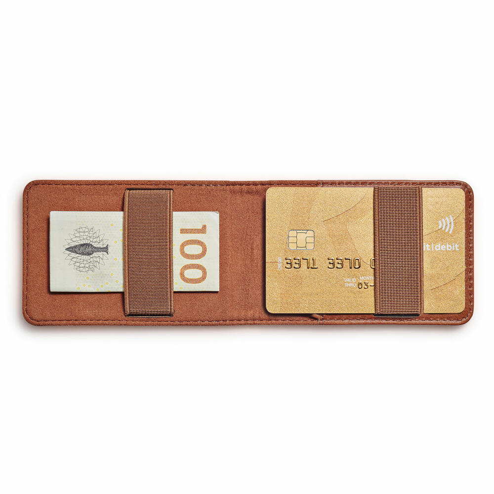 Eva Solo Kartenportemonnaie Cognac, Geldbeutel, Portemonnaie, Leder, Gummiband, Braun, 549012