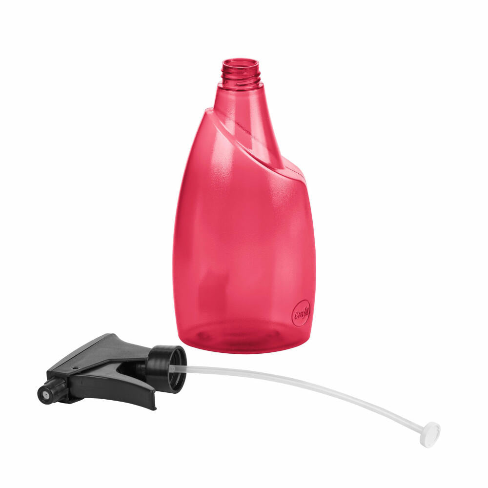 Poétic FUCHSIA Transparent Blumensprüher, Sprühflasche, Bewässerung, Gießen, Kunststoff, Transparent Himbeerrot, 700 ml, M5200800