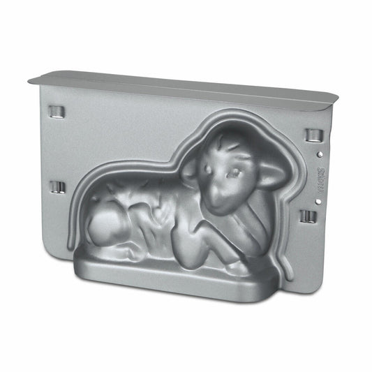 Städter We Love Baking Easter Lamb 3D Baking Pan, Cake Baking Pan, Baking Pan, Cake Pan, Metal, Silver, 22.5 x 14 x 7 cm, 661752