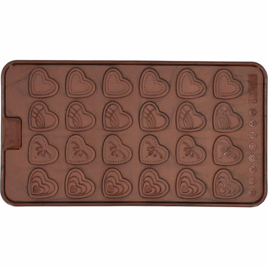 Birkmann Chocolaterie Ornamente, 2er Set, Pralinen Form, Schokoladenförmchen, Silikonform, Silikon, 252912