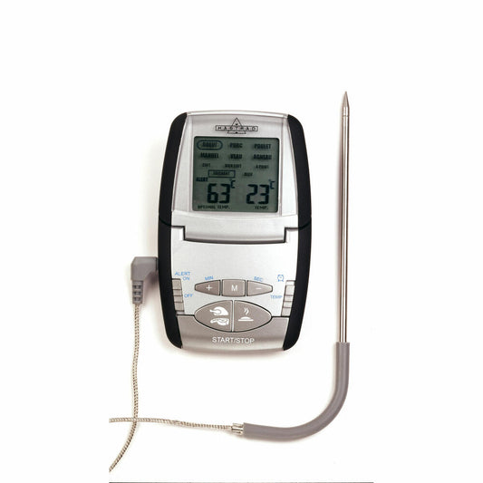 Mastrad Küchen-Thermosonde, Bratenthermometer, Thermometer, Silikonmantel, PVC, Grau, F73000