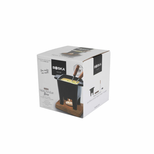 Boska Tapas Fondue Set Nero, Käsefondue, 5-tlg., Schokofondue, Käsezubehör, 300 ml, 853530