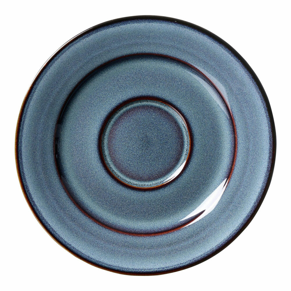 Ritzenhoff & Breker Bali Espresso-Untertasse, Unterteller, Untere, Steinzeug, Blau, Ø 12.5 cm, 420951