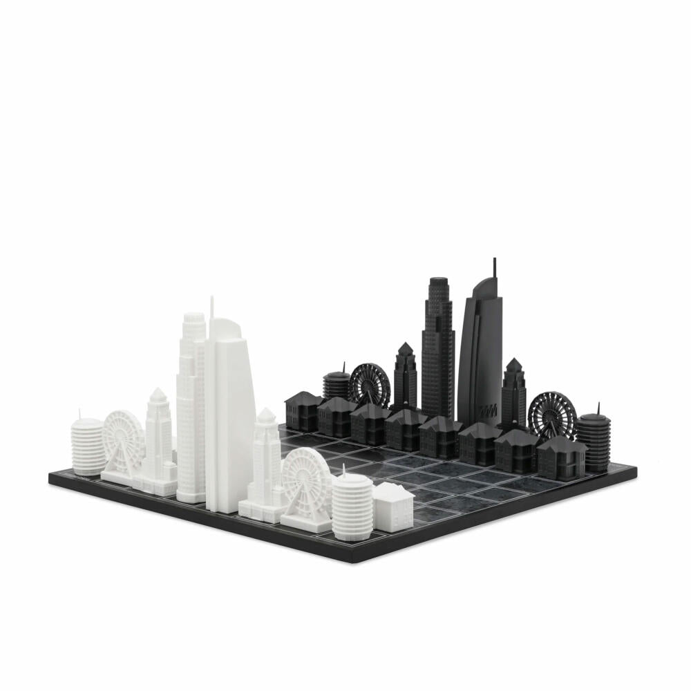 Skyline Chess Los Angeles Edition, Designer City Chess with Acrylic Figures, 38 x 38 cm, 957