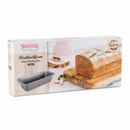 Städter We Love Baking bread baking pan, bread baking pan, loaf pan, cake pan, 35 x 14.5 cm, 661264