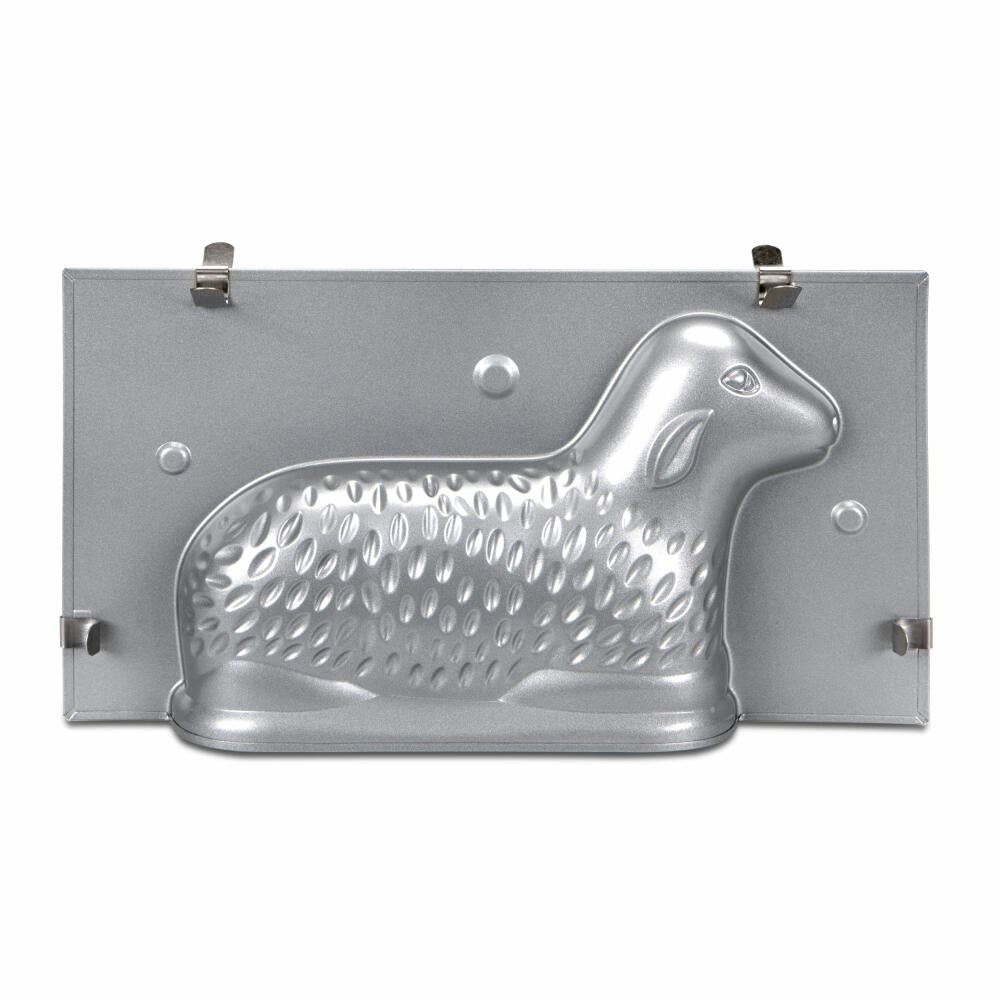 Städter Easter Lamb 2-piece We-Love-Baking, Lamb Baking Pan, Metal, Silver-colored, 27.5 x 15 x 7 cm, 661776