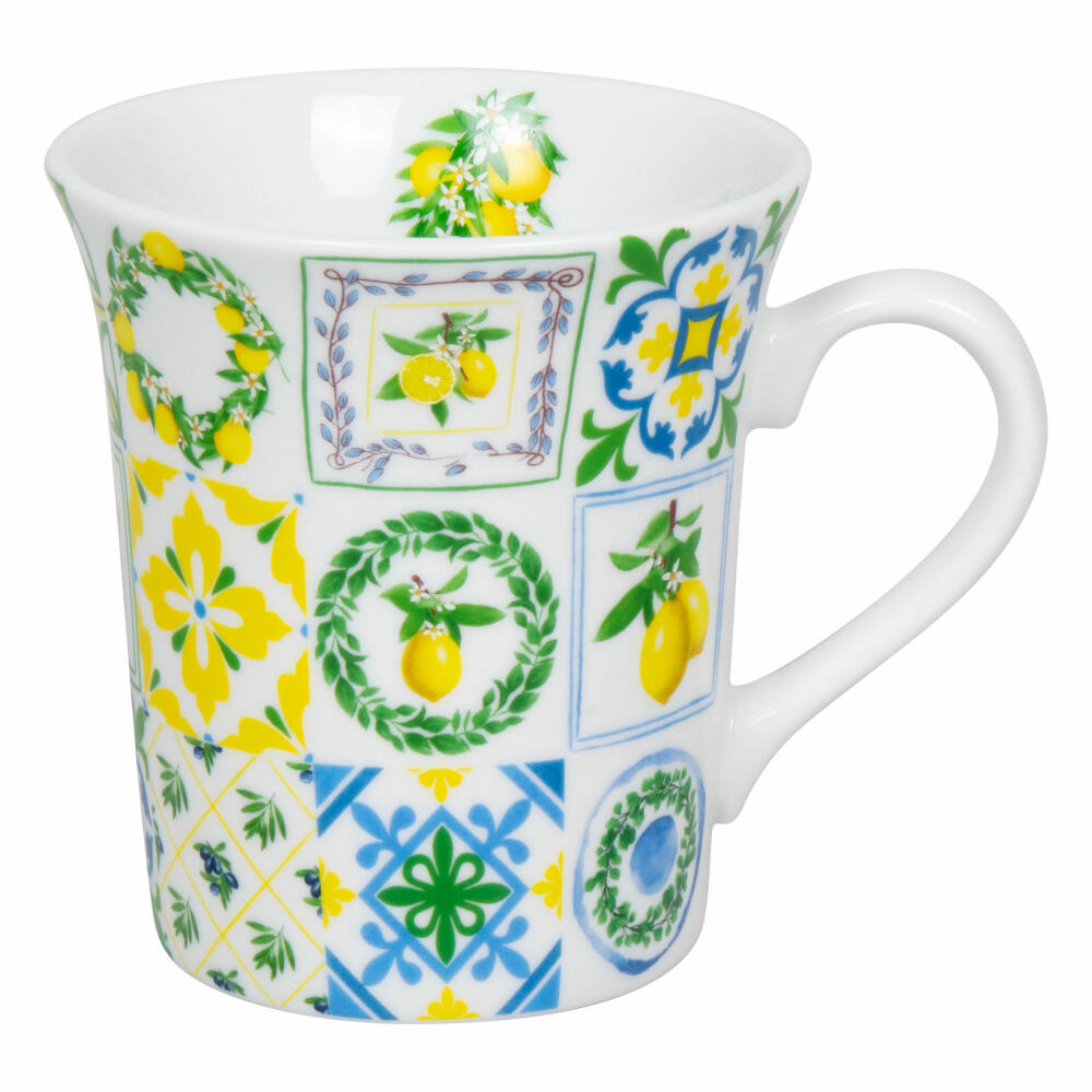 Könitz Becher Sizilianische Muster, Tasse, Porzellan, Bunt, 410 ml, 11 1 100 2789