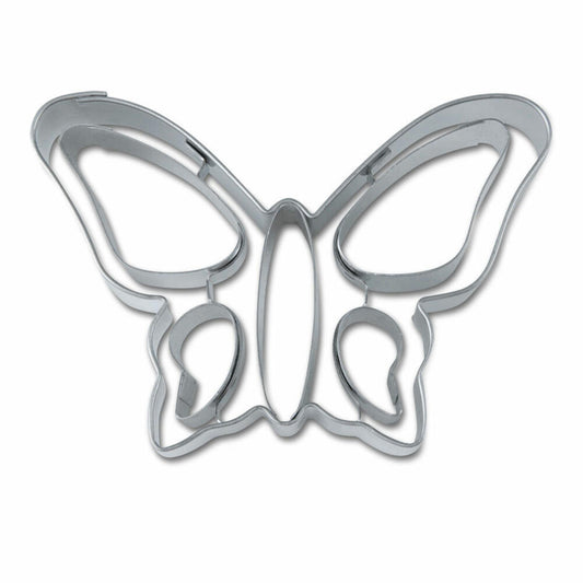 Städter embossed cookie cutter butterfly, cookie cutter, cookie mold, biscuit, biscuits, stainless steel, 8 cm, 069138