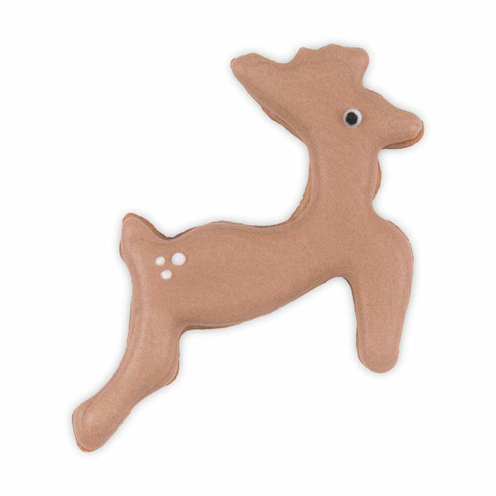 Städter cookie cutter deer / reindeer, cookie cutter, cookie mold, biscuit, cookies, stainless steel, 11 cm, 076235