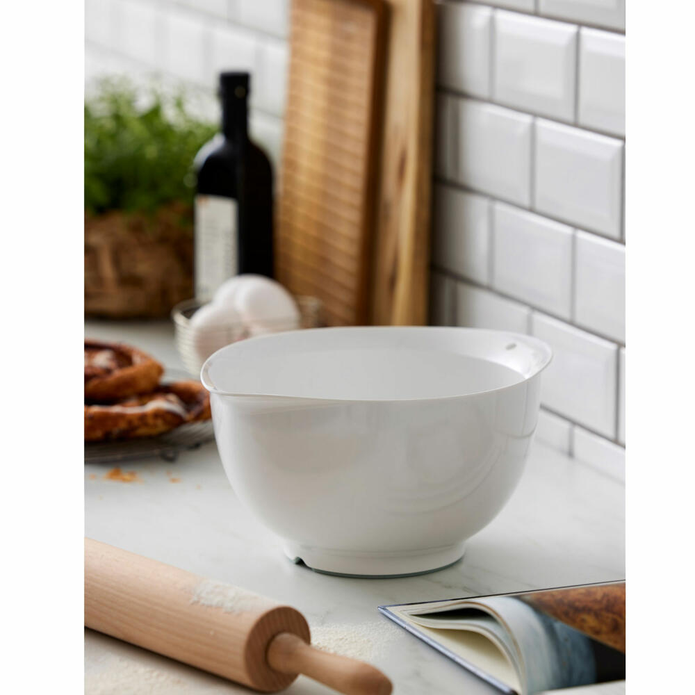 Rosti mixing bowl Victoria, baking bowl, bowl, melamine, white, 3 L, 24791