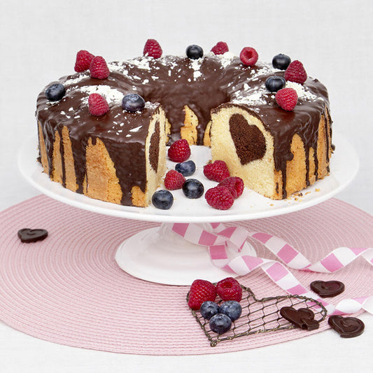 Städter We Love Baking Springform, mit Flach- und Rohrboden, Backform, Kuchenform, Kuchenbackform, Metall, Silber, Ø 28 cm 661356
