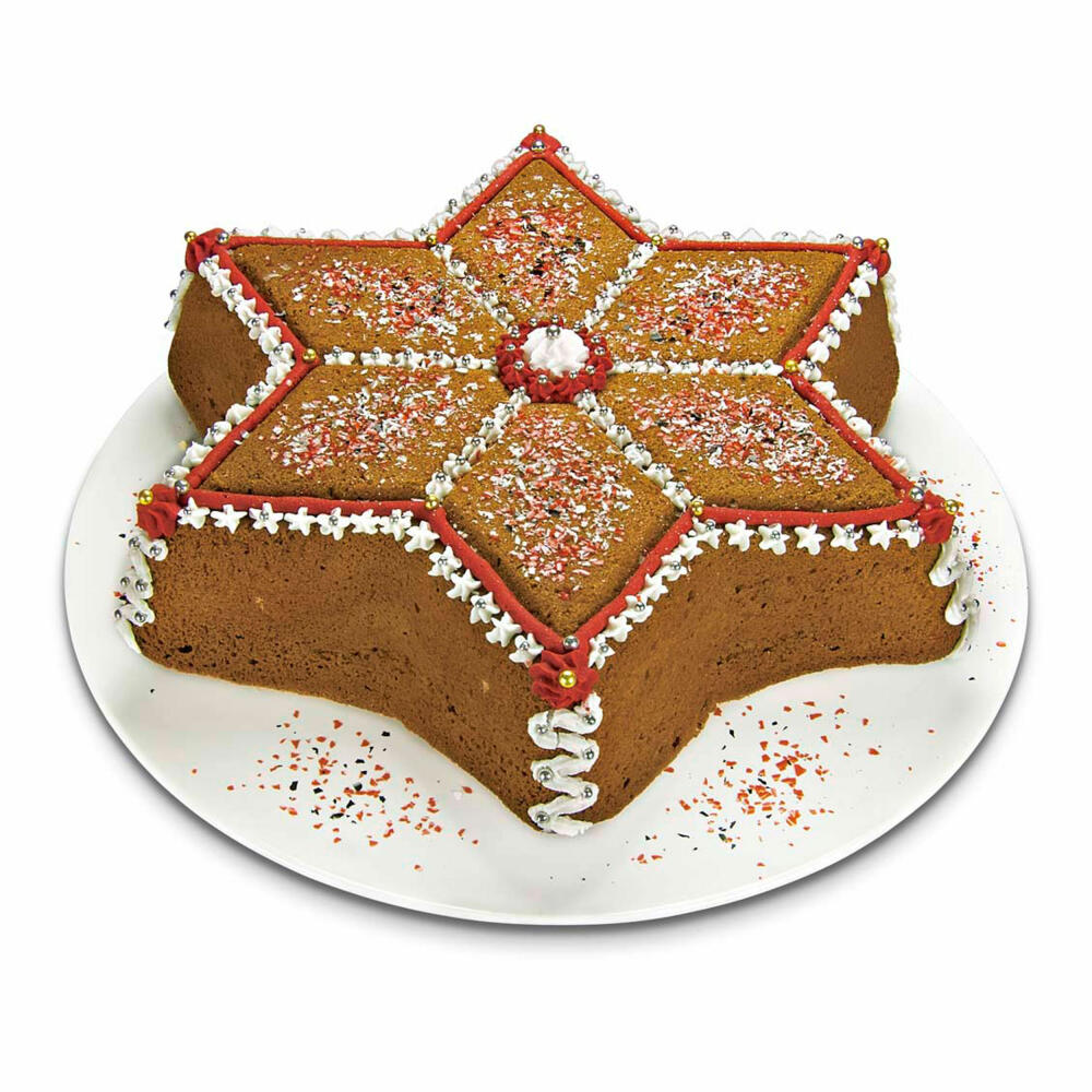 Städter motif baking pan star mini, set of 2, baking pan, cake pan, metal, 9.5 / H 3 cm, 592070