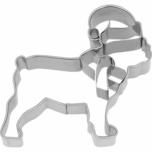 Birkmann Ausstechform Weihnachts-Dogge, mit Innenprägung, Ausstecher, Plätzchenform, Keks, Plätzchen, Edelstahl, 6 cm, 199484