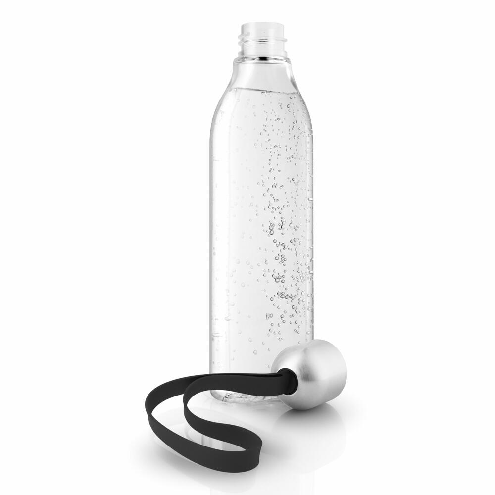 Eva Solo Backpack Trinkflasche Black, Flasche, Kunststoff, Silikon, Edelstahl, Schwarz, 500 ml, 505010