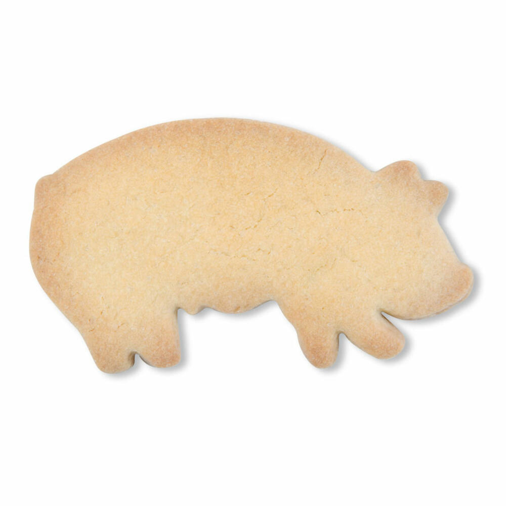 Städter cookie cutter lucky pig, cookie cutter, cookie mold, biscuit, cookies, stainless steel, 8 cm, 070080