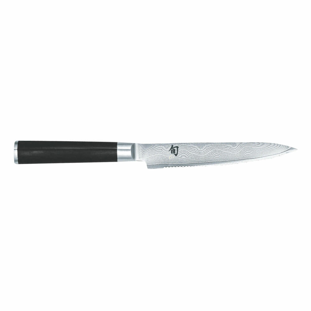 Kai Shun Classic Tomatenmesser, Gemüsemesser, Messer, Küchenmesser, Damastmesser, 15 cm, DM-0722