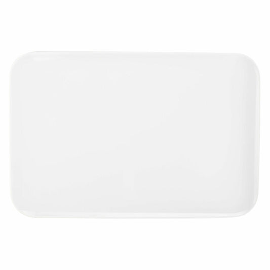 Seltmann Weiden No Limits Platte Eckig, Servierplatte, Servierteller, Porzellan, Weiß, 35.9 x 23.8 cm, 001.711704