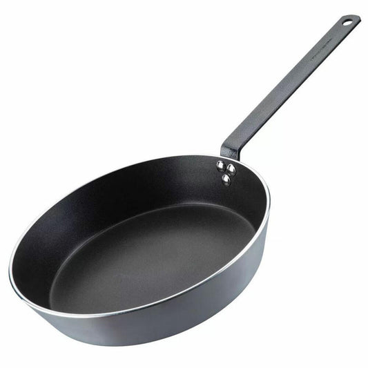 FMprofessional Profi-Bratpfanne Resist hoch, Induktionsfähig, Aluminium, Schwarz, 28 cm, 22191