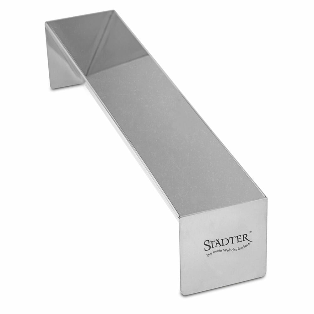 Städter pie and terrine mold triangle, pie mold, parfaits, terrines, mold, stainless steel, 30 x 6 cm, 622104