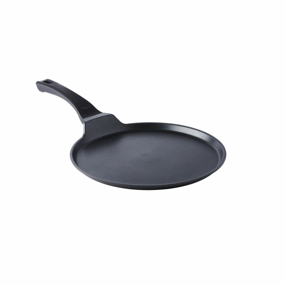 Mastrad Crêpe-Pfanne, Pfannkuchenpfanne, Aluminium, Schwarz, 28 cm, F63389