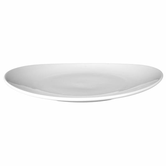Seltmann Weiden Modern Life Plate Oval, Dinner Plate, Serving Plate, Porcelain, White, 30.2 x 27.7 cm, 001.658471