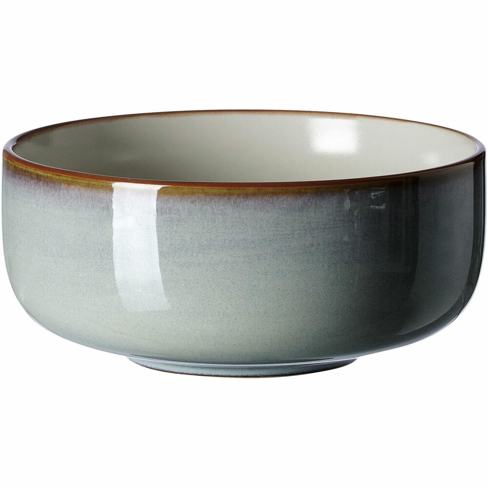Ritzenhoff & Breker Portofino Schale, Müslischale, Dessertschale, Schüssel, Steinzeug, Grau, Ø 14.5 cm, 418354