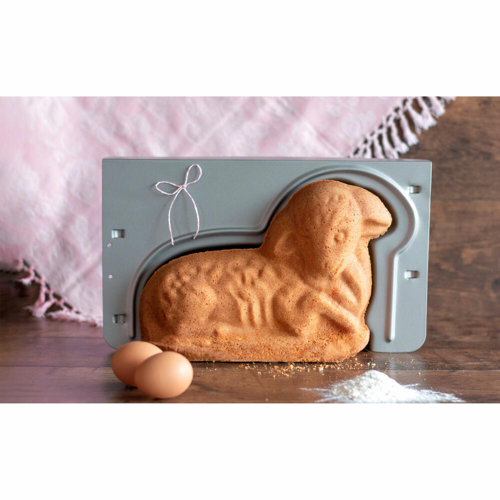 Städter We Love Baking Easter Lamb, 3D Baking Pan, Cake Pan, Easter Lamb, Baking Accessories, Metal, 36 x 22 x 9.5 cm, 661769