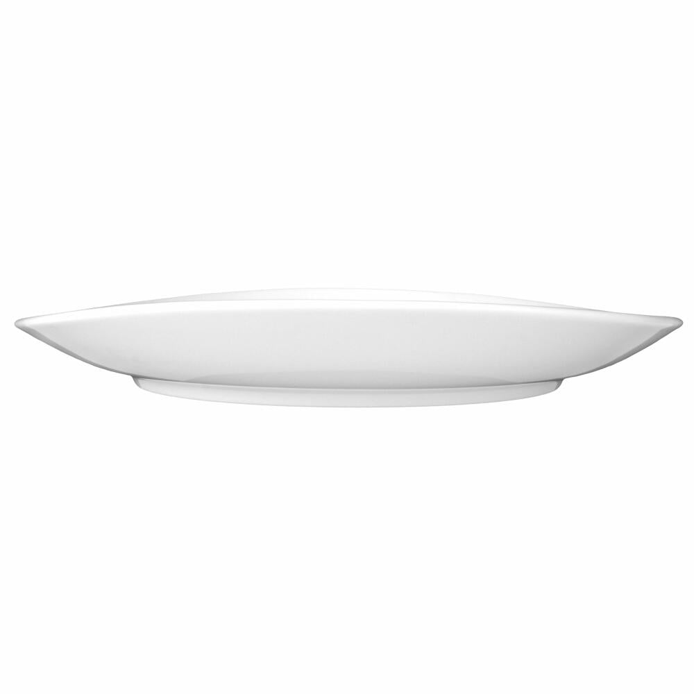 Seltmann Weiden Modern Life Plate Oval, Dinner Plate, Porcelain, White, 26.9 x 24.6 cm, 001.657567