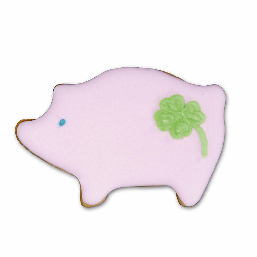 Städter cookie cutter lucky pig, cookie cutter, cookie mold, biscuit, cookies, stainless steel, 7 cm, 070097